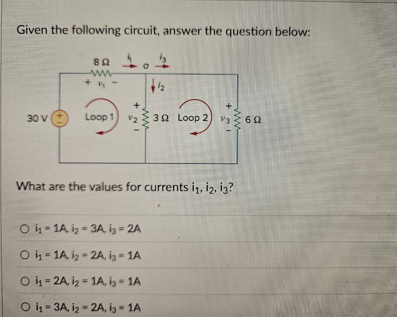 Solved Given the following circuit, answer the question | Chegg.com