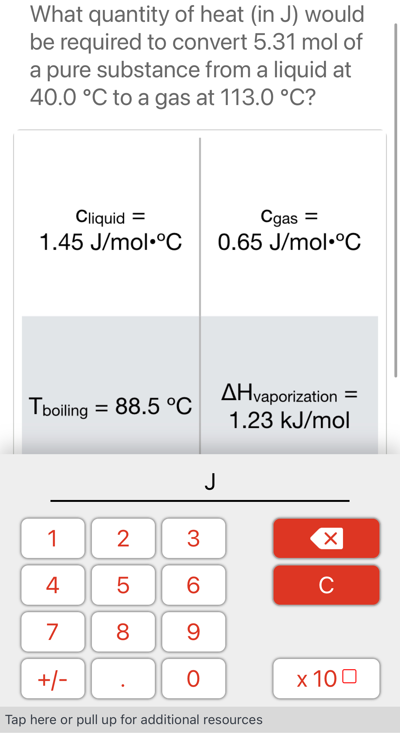 Solved What quantity of heat (in J) ﻿would be required to | Chegg.com