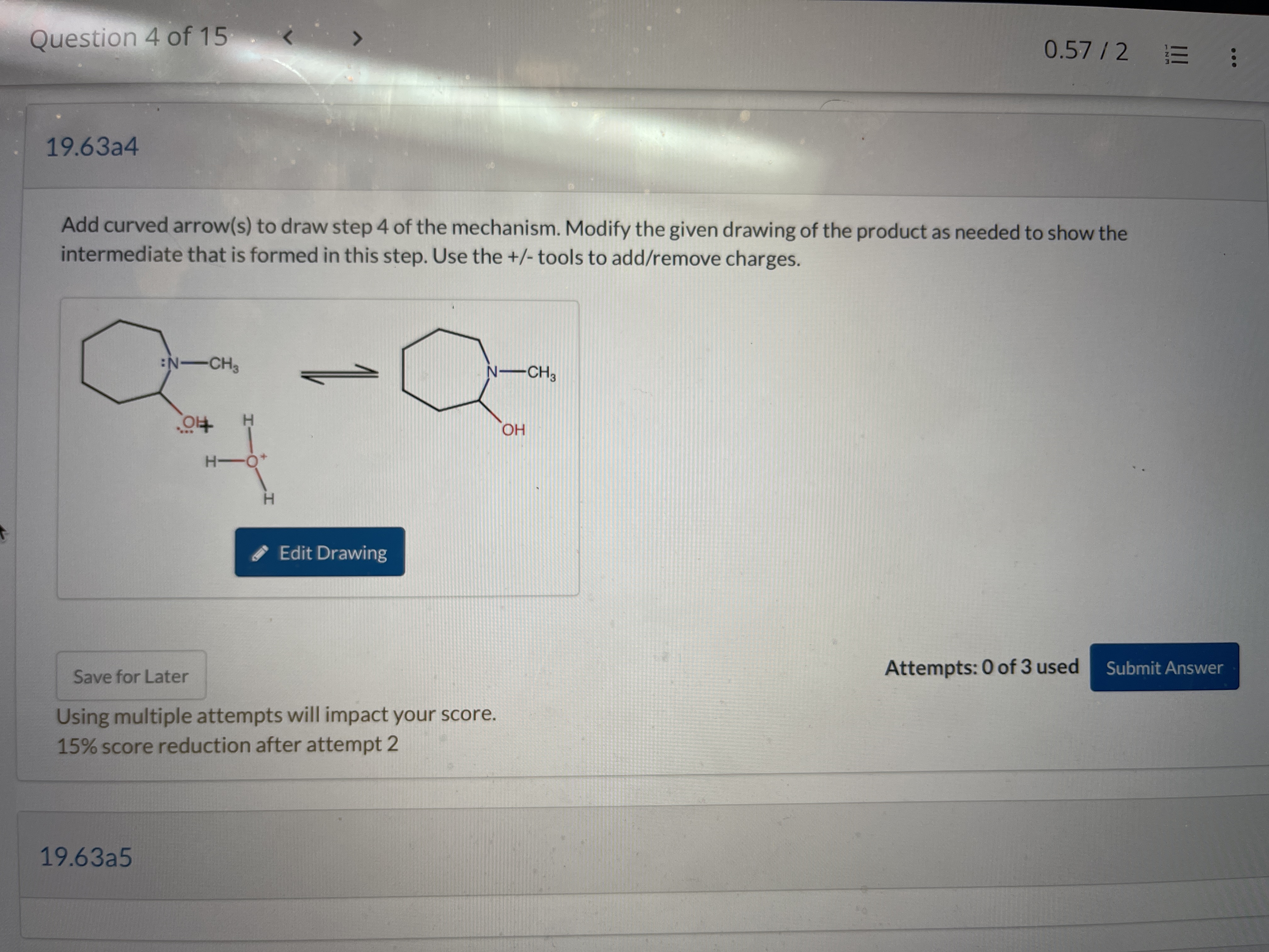 Solved Add curved arrow(s) ﻿to draw step 4 ﻿of the | Chegg.com