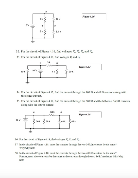 Solved QUESTIONS: 17. For the circuit of Figure 4.9, find | Chegg.com