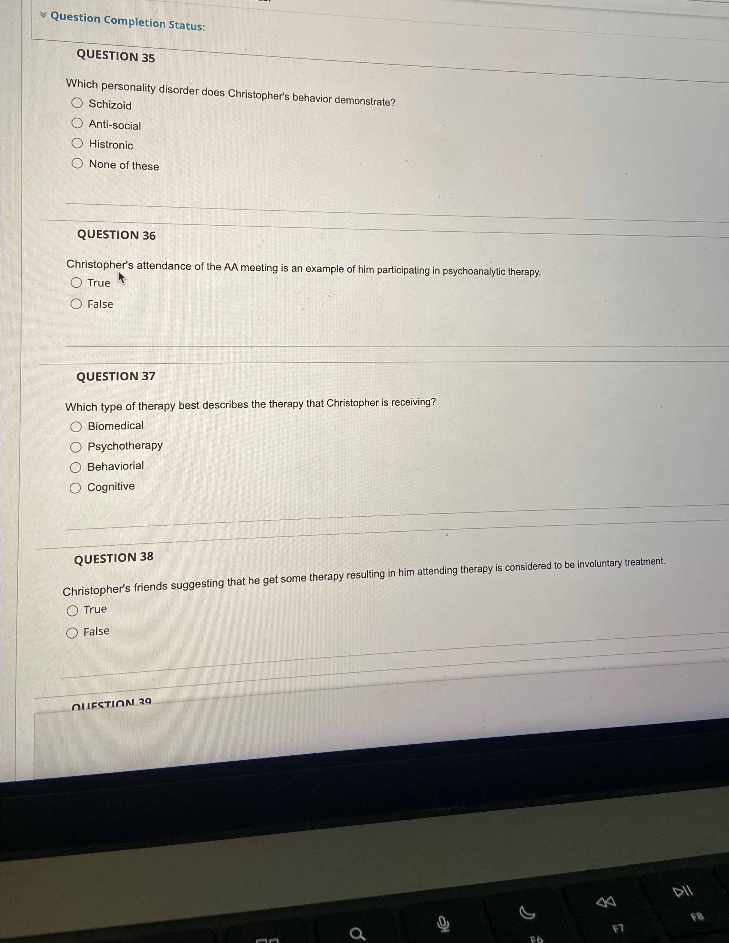 Solved Question Completion Status:QUESTION 35Which | Chegg.com