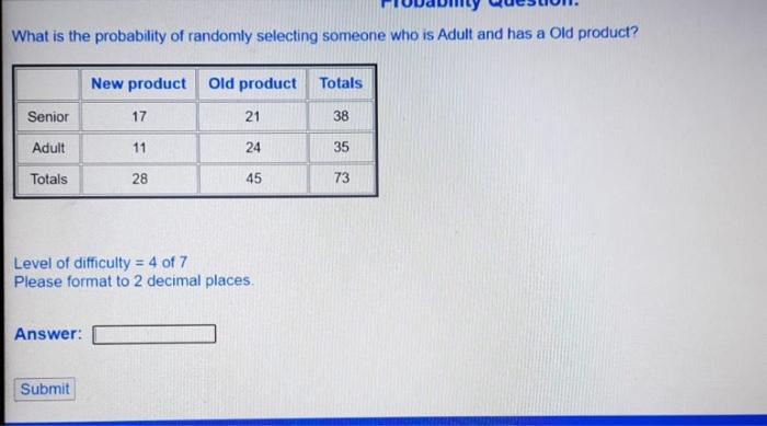 Solved What is the probability of randomly selecting someone | Chegg.com