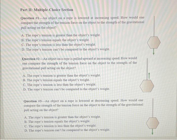 Solved Part II: Multiple Choice Section Question #1--An | Chegg.com