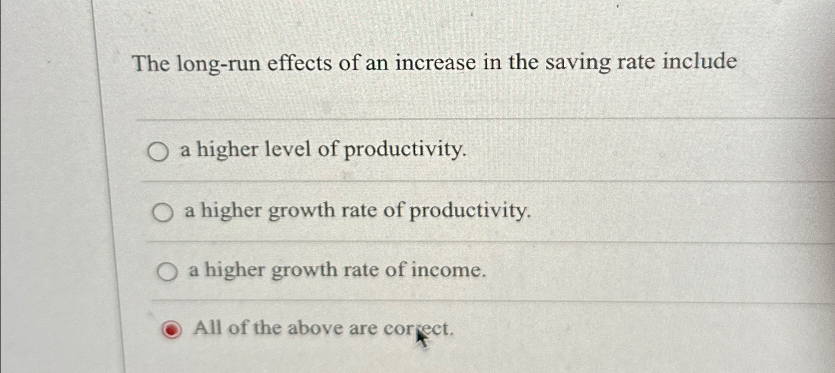 Solved The long-run effects of an increase in the saving | Chegg.com