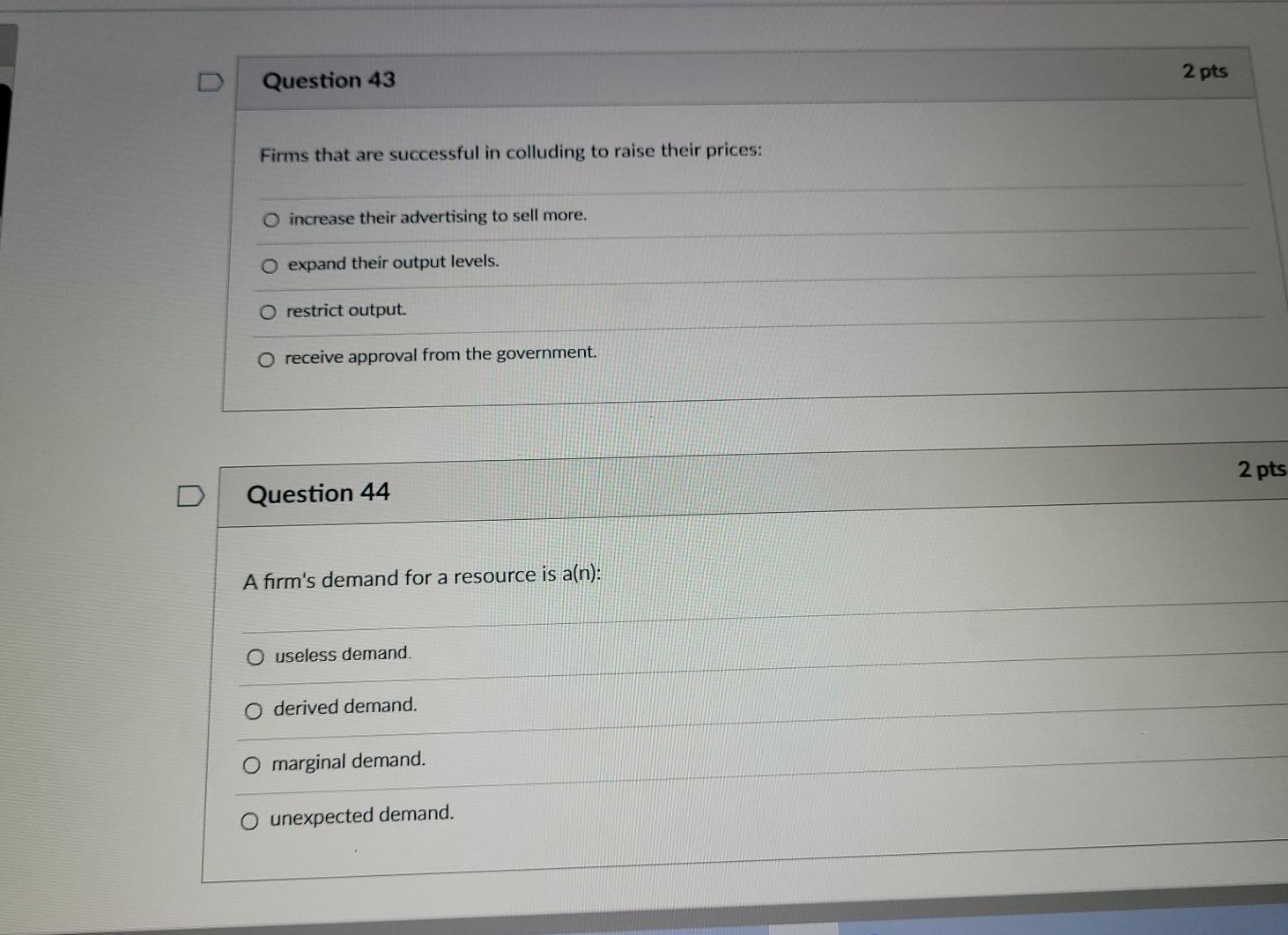 Solved Question 31 2 pts Which of the following | Chegg.com