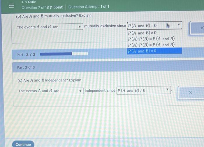 Solved Let A And B Be Events With P (A)=0.6, P (B)=0.3, And | Chegg.com