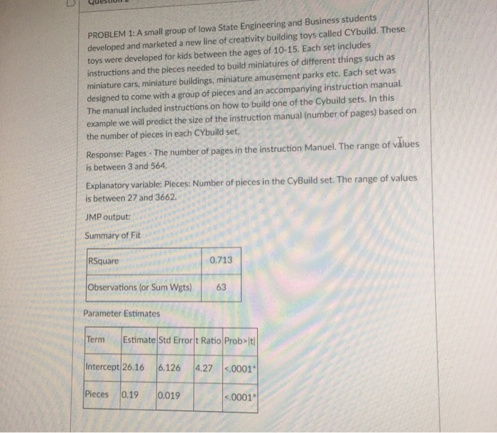 Iowa State Engineering Problems Paper Solved PROBLEM 1: A small group of lowa State Engineering | Chegg.com