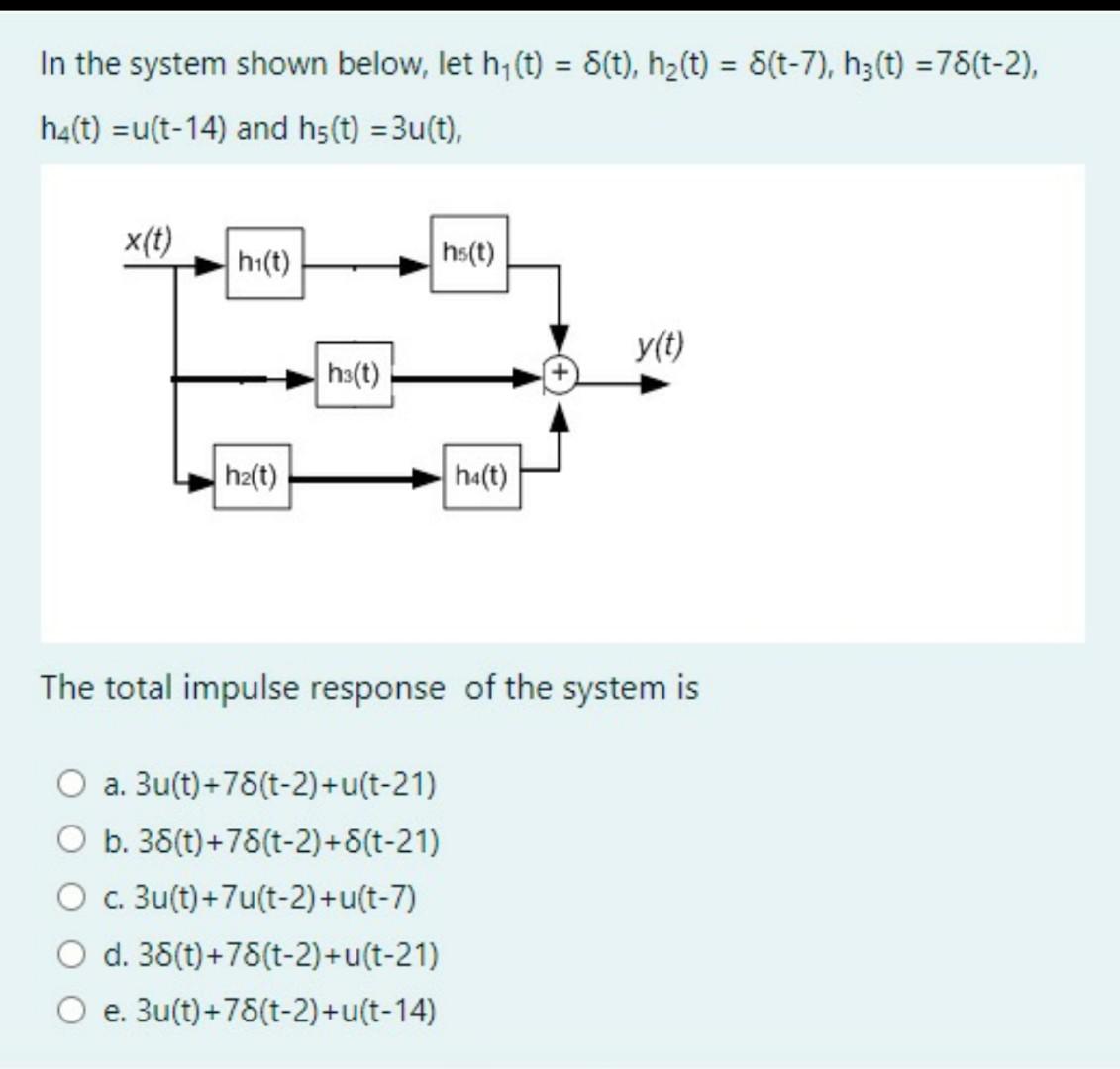 Solved In The System Shown Below Let Hy T S T Hz T Chegg Com