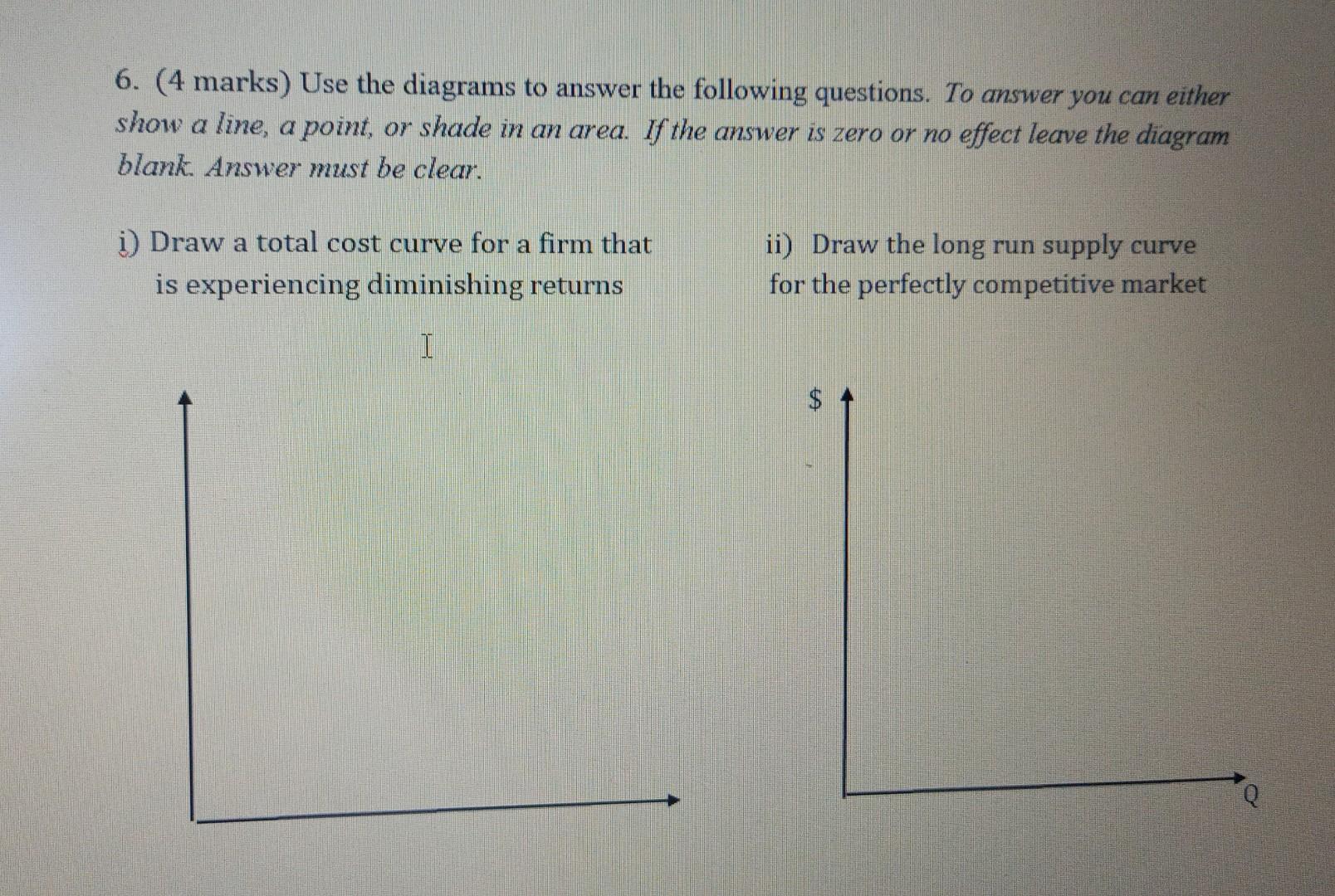 Solved 6. (4 marks) Use the diagrams to answer the following | Chegg.com