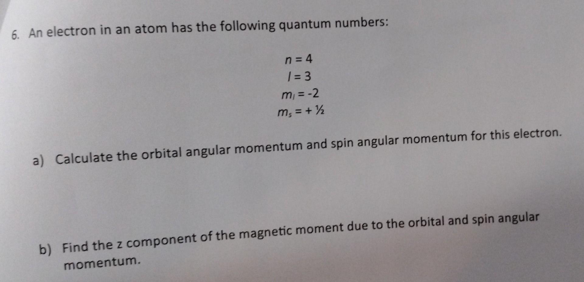 Solved 5. Copper (Z = 29) is used as a metal target for