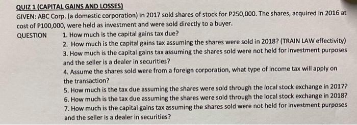 capital gains tax philippines