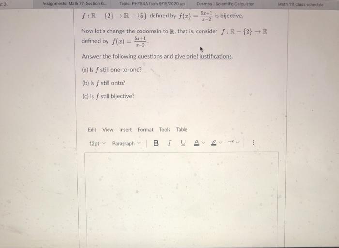 Solved Math 111 class schedule Assignments Math 77, Section | Chegg.com