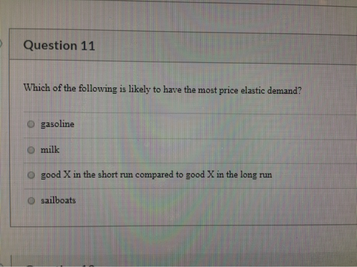 Solved Question 11 Which of the following is likely to have | Chegg.com
