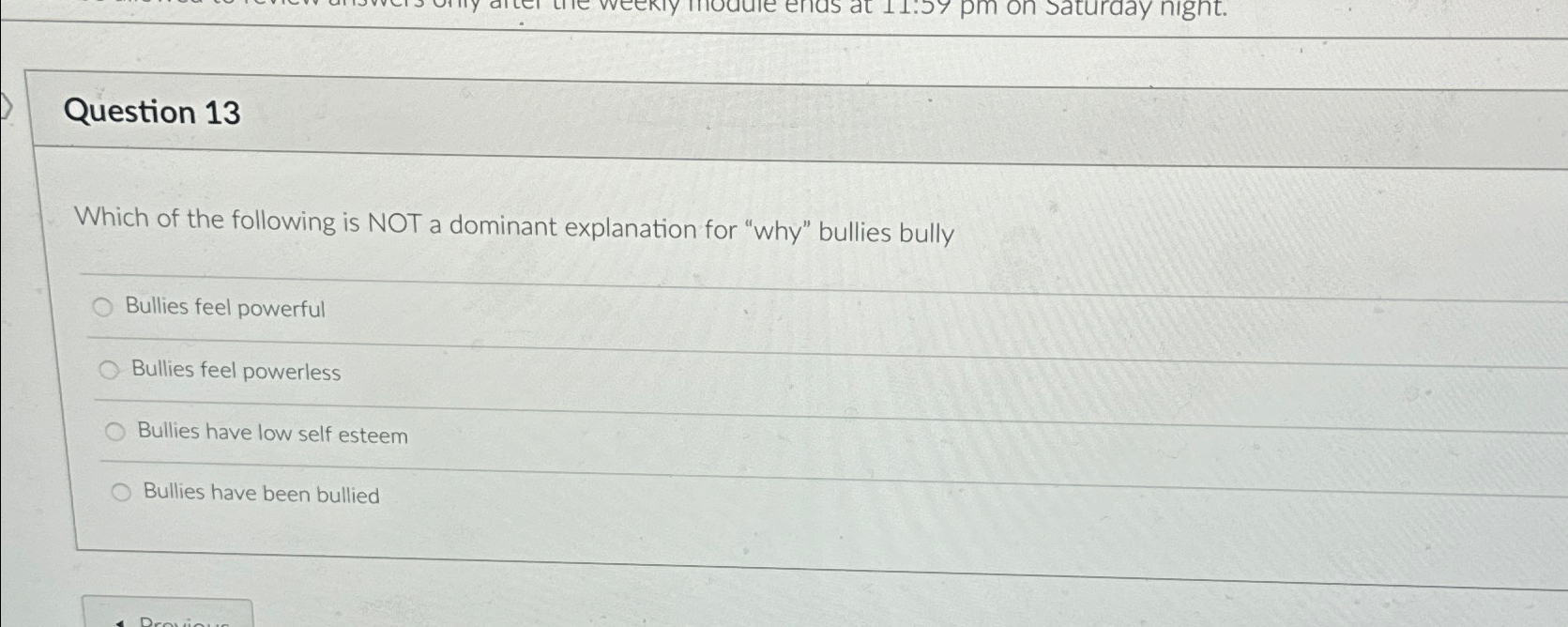 Solved Question 13Which of the following is NOT a dominant | Chegg.com