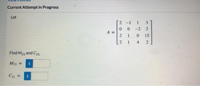 Solved Current Attempt in Progress Let | Chegg.com