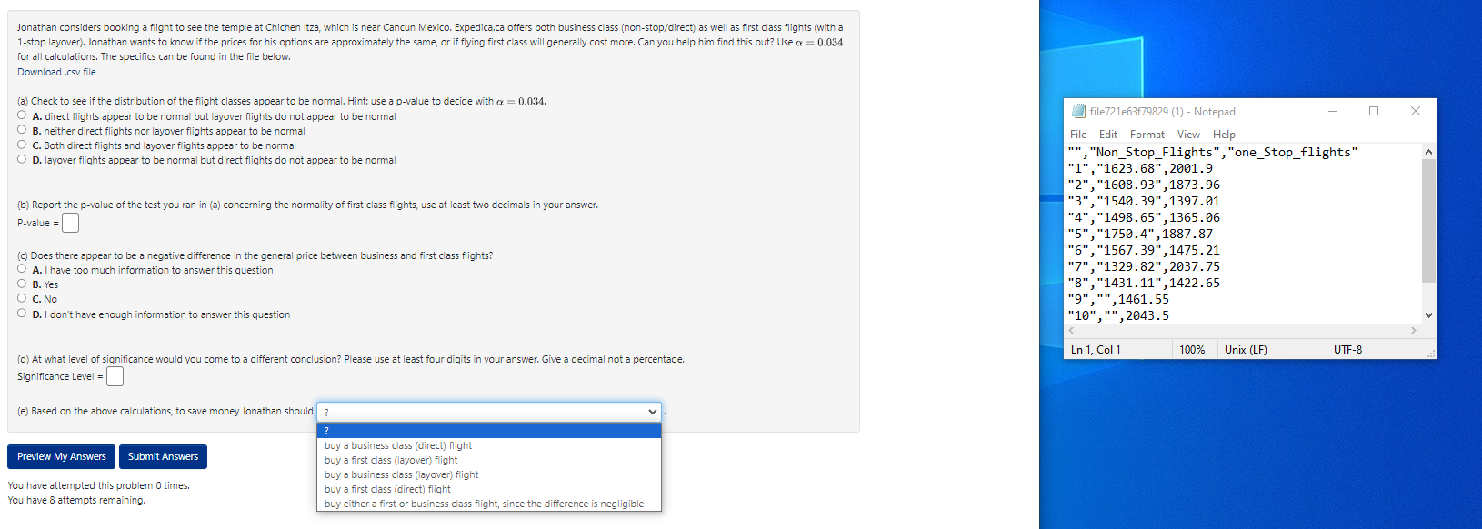 Solved for all calculations. The specifics can be found in | Chegg.com