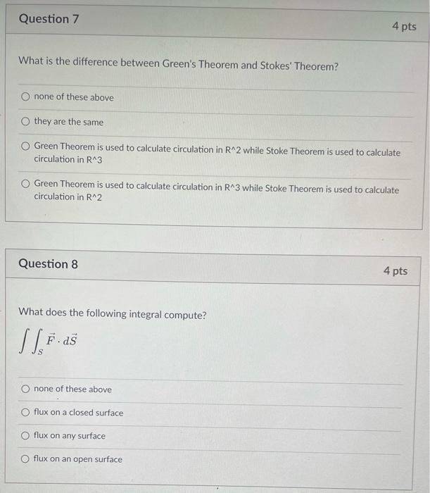 Solved Question 7 4 pts What is the difference between | Chegg.com