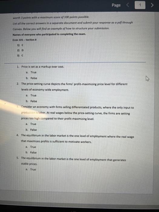 Solved worth 3 points with a maximum score of 100 points | Chegg.com