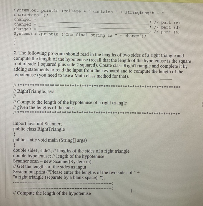 java random and math class basics | pdf | string... Solved These exercises focus on the String, Random, and Math | Chegg.com