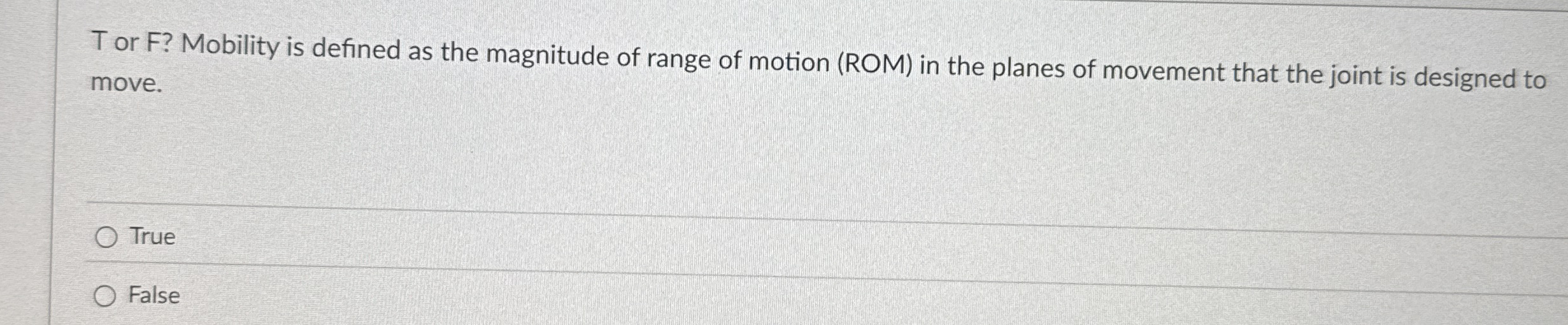 Solved Mobility is defined as the magnitude of range of