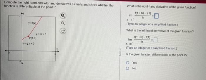 Solved Compute the right-hand and left-hand derivatives as | Chegg.com