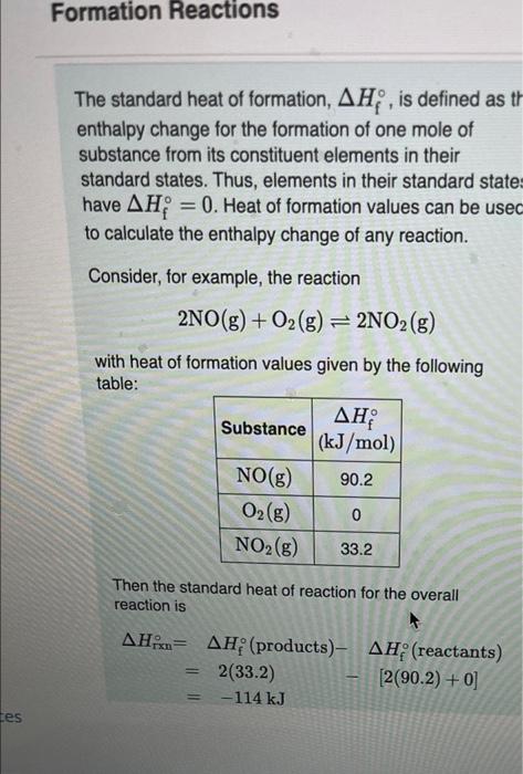 Solved The standard heat of formation, ΔHf∘, is defined as | Chegg.com