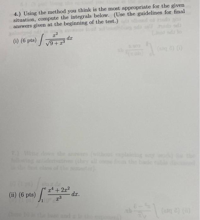 Solved 4.) Using the method you think is the most | Chegg.com