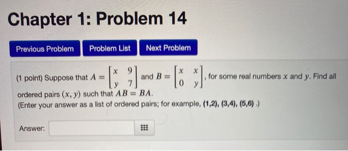 Solved Chapter 1: Problem 14 Previous Problem Problem List | Chegg.com