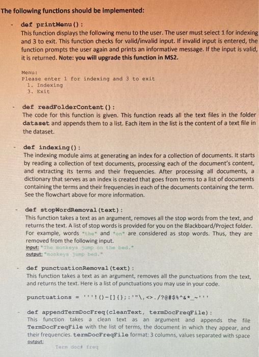 IV. Instructions • Docstring Part Fill in the | Chegg.com