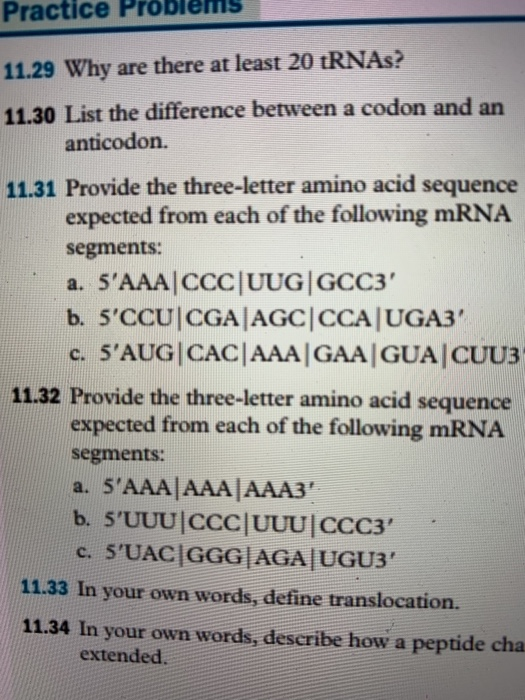 Solved Practice Problems 11.29 Why are there at least 20 | Chegg.com
