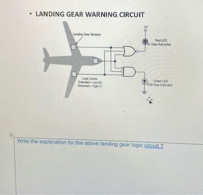 Solved • LANDING GEAR WARNING CIRCUIT Landing Gear Sensors