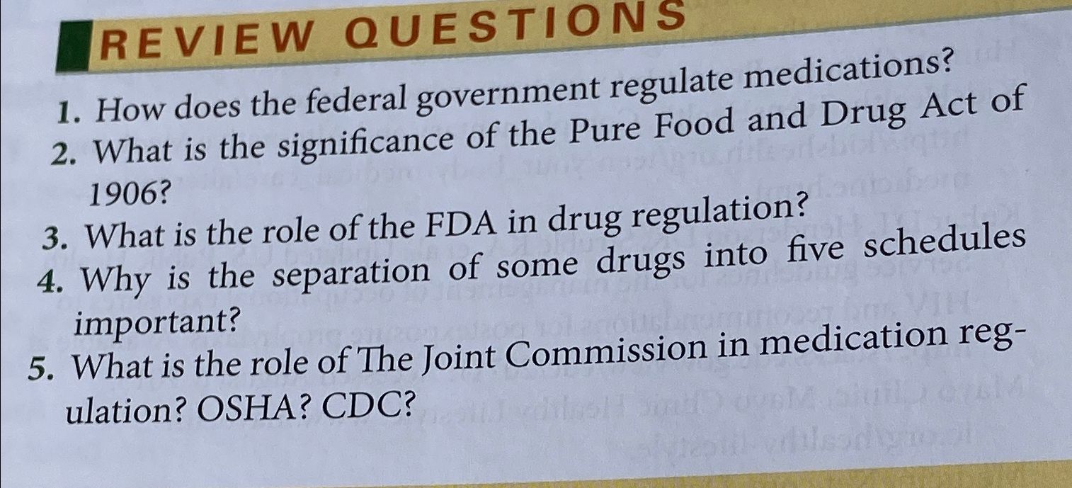 Solved REVIEW QUESTIONSHow does the federal government | Chegg.com