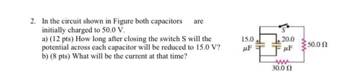 Solved 2. In The Circuit Shown In Figure Both Capacitors Are | Chegg.com