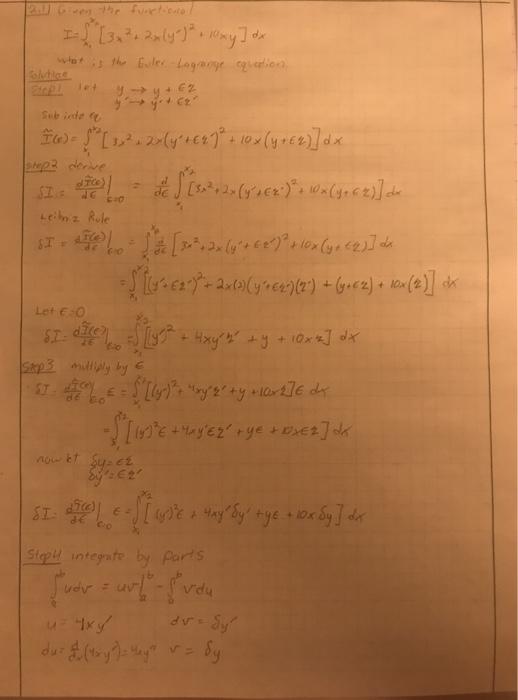 Solved What Is The Proper Derivation For This Problem In My Chegg Com