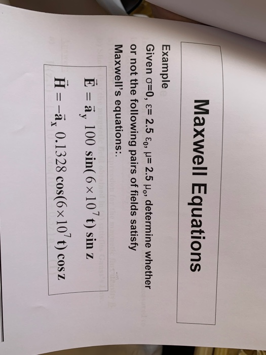 Solved Time Harmonics Maxwell S Equations The Electric Fi Chegg Com