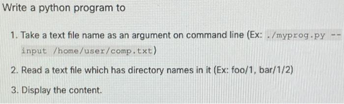 Solved Write a python program to 1. Take a text file name as | Chegg.com