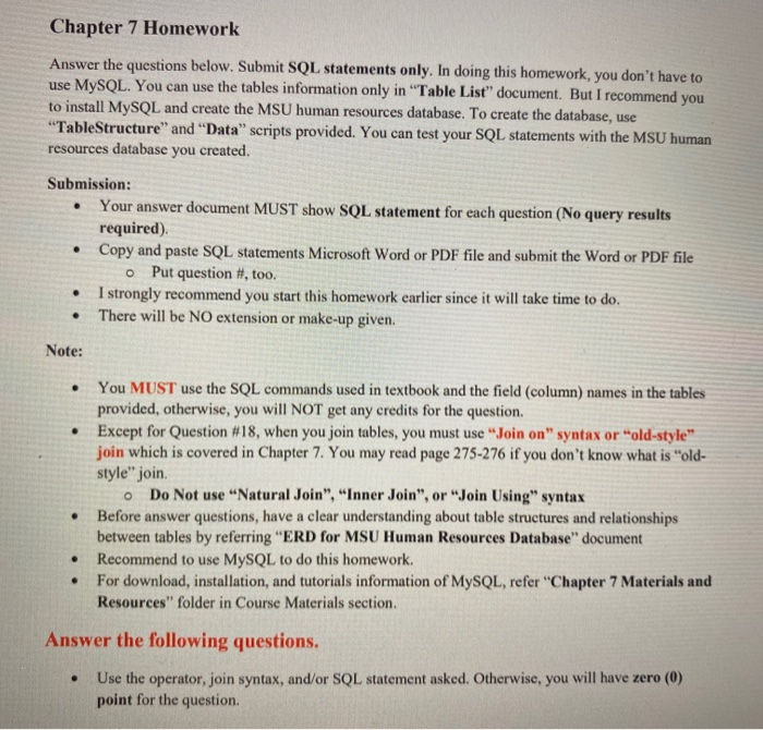 Solved Chapter 7 Homework Answer the questions below. Submit | Chegg.com