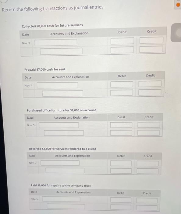 Solved Review the transactions and determine the accounts, | Chegg.com