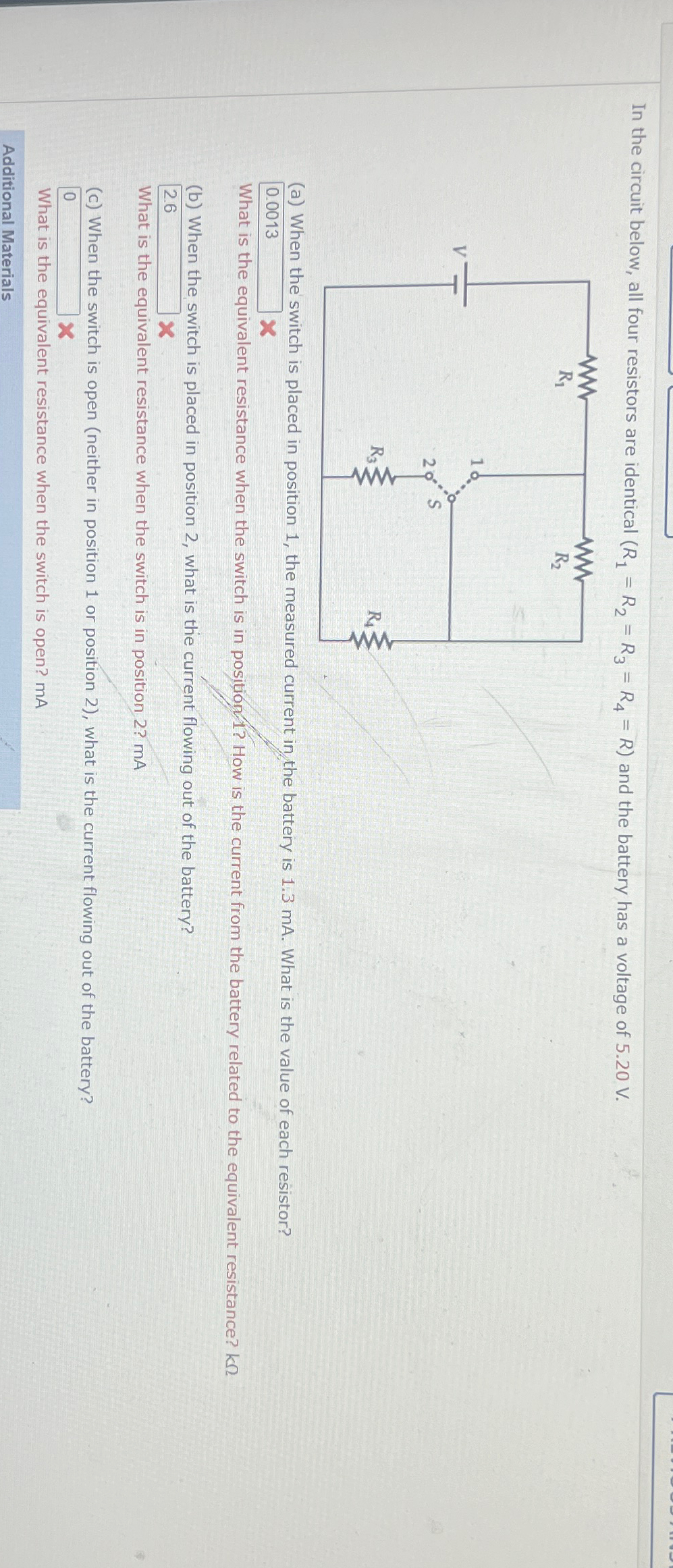 Solved In the circuit below, all four resistors are | Chegg.com
