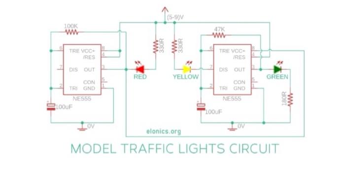 Solved 100K ww TRE VCC+ /RES DIS OUT CON TRI GND NE555 100uF | Chegg.com