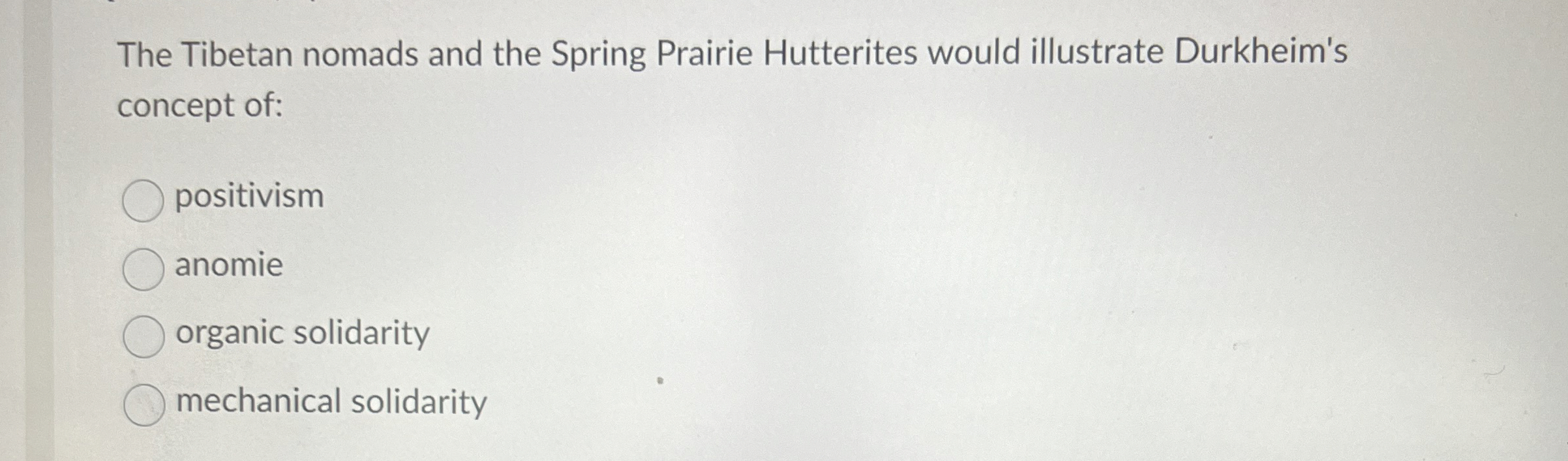 Solved The Tibetan nomads and the Spring Prairie Hutterites | Chegg.com