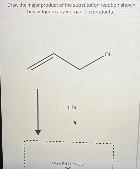 Solved Draw the product of an SN2 reaction shown below. Use