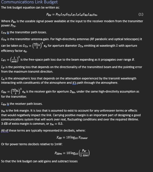 solved-communications-link-budget-the-link-budget-equation-chegg