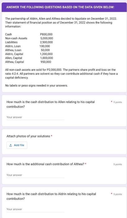 Solved ANSWER THE FOLLOWING QUESTIONS BASED ON THE DATA | Chegg.com