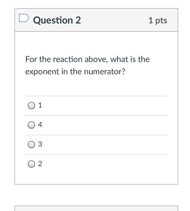 Solved Quiz Instructions Question 1 1 pts For the | Chegg.com
