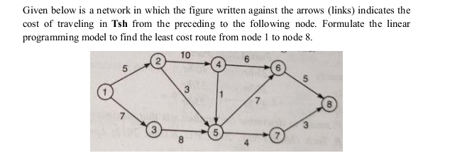 Solved by an EXPERT Given below is a network in which the figure ...