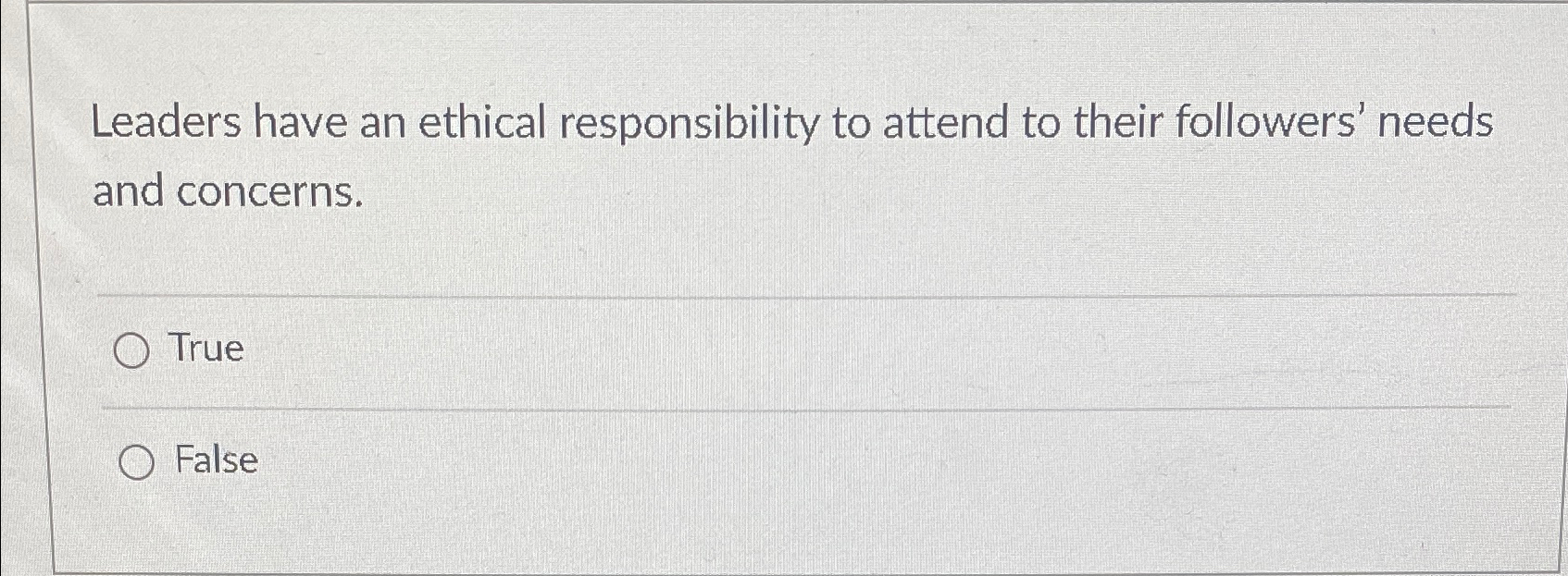 Solved Leaders have an ethical responsibility to attend to | Chegg.com