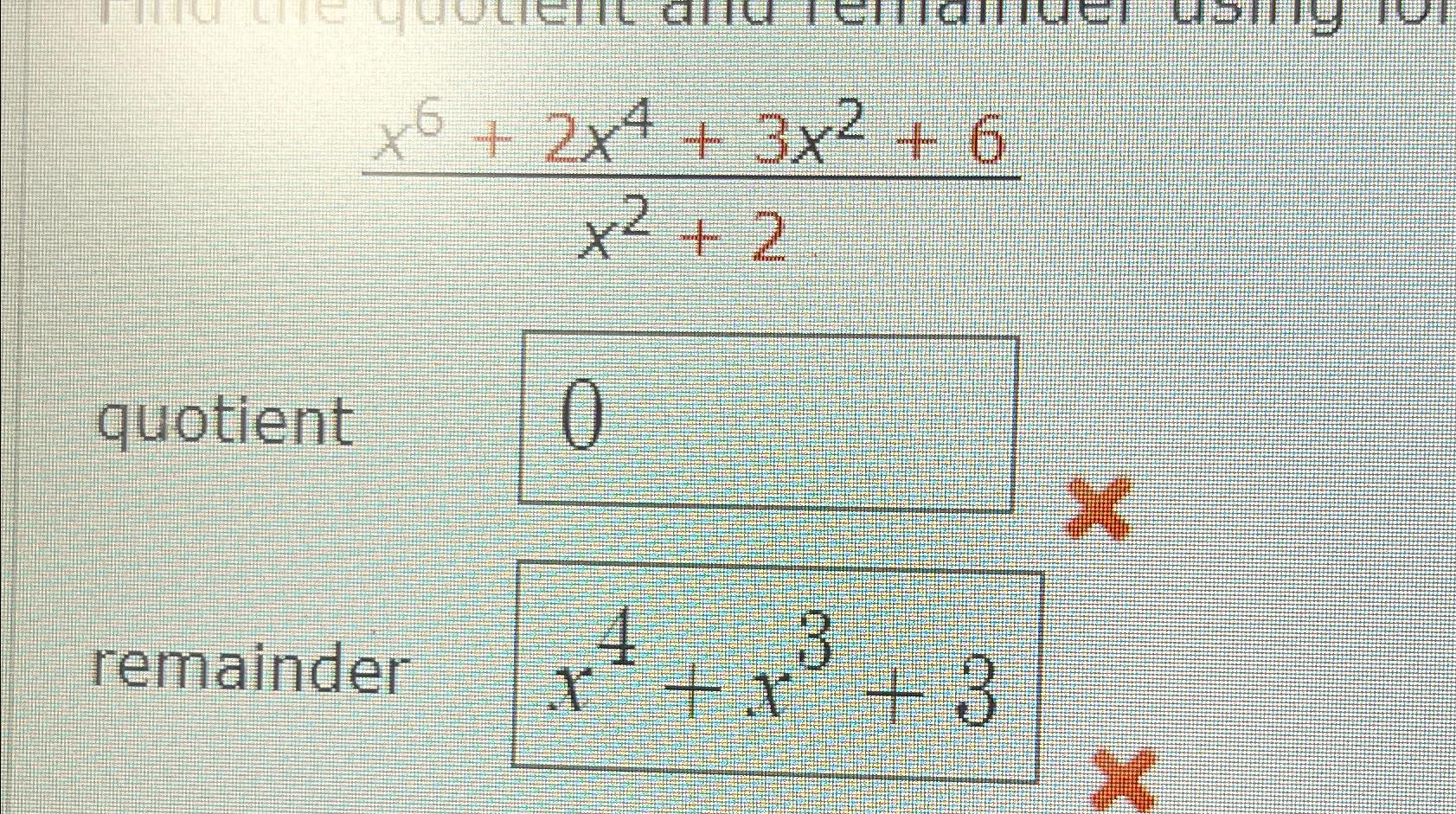 2 6x 3 x 3x 4 x 3 3