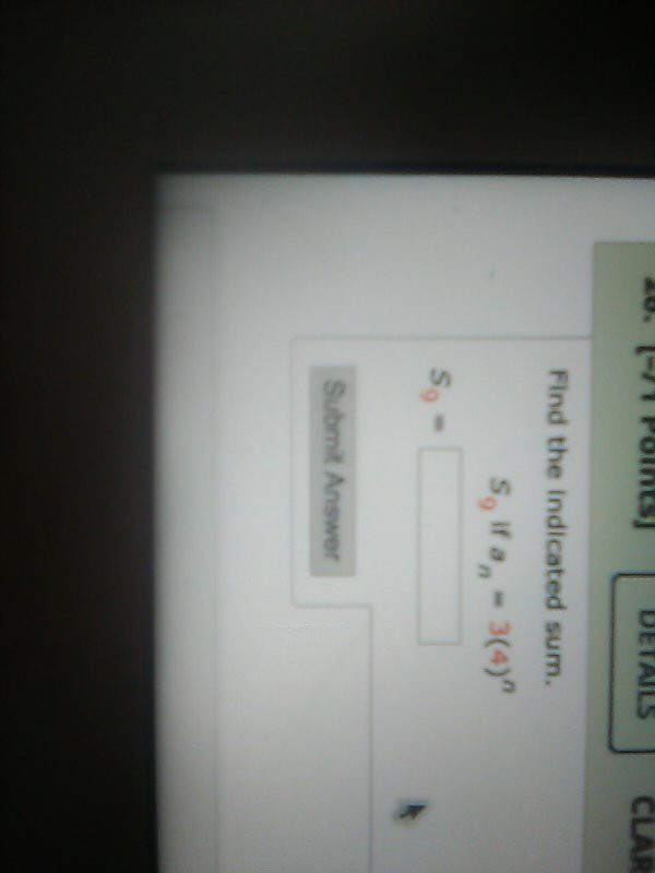 Solved Find The Indicated Sum S 300 1 Points Details Chegg Solved Find The Indicated Sum S 300 1 Points Details Chegg