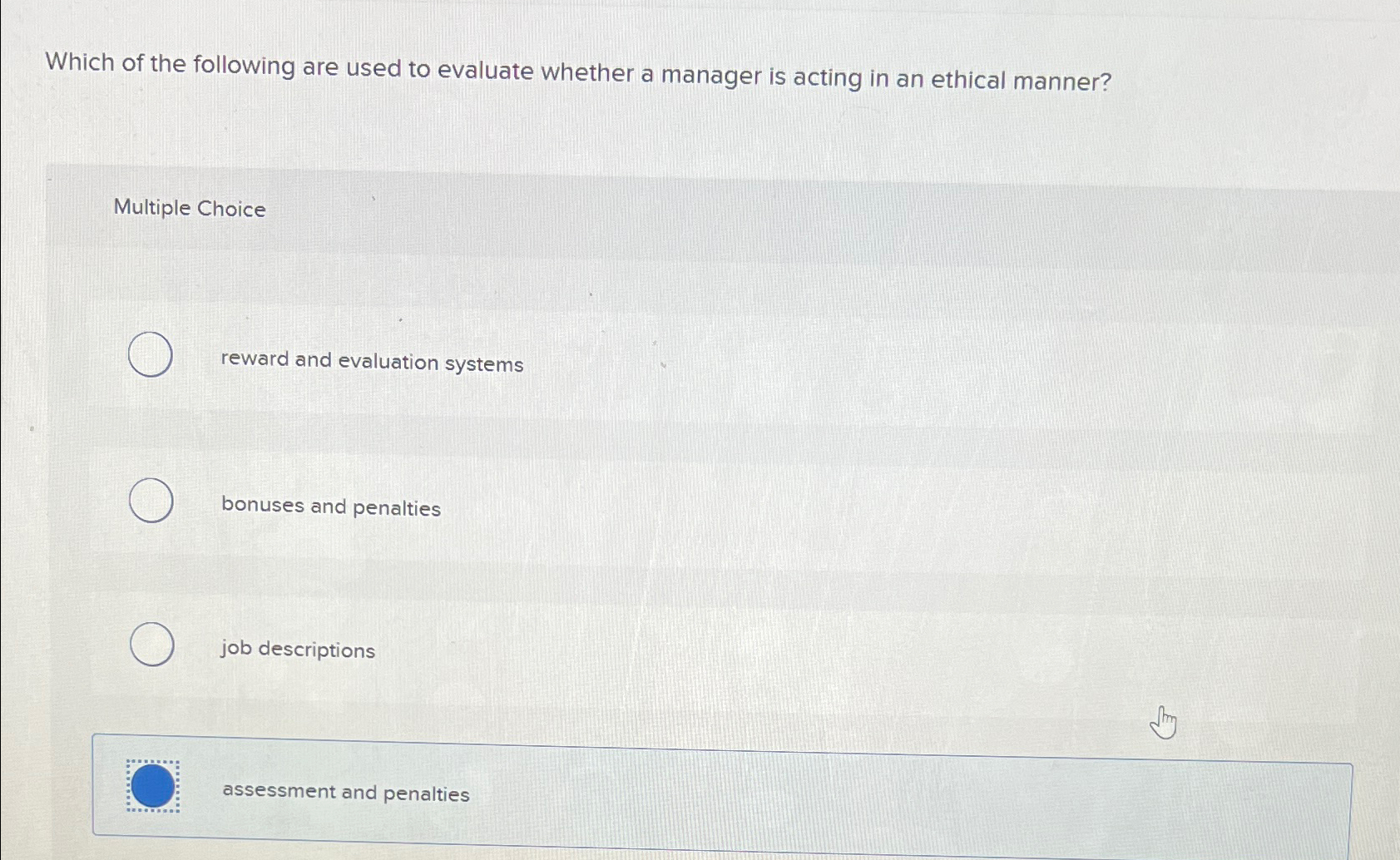 Solved Which of the following are used to evaluate whether a | Chegg.com